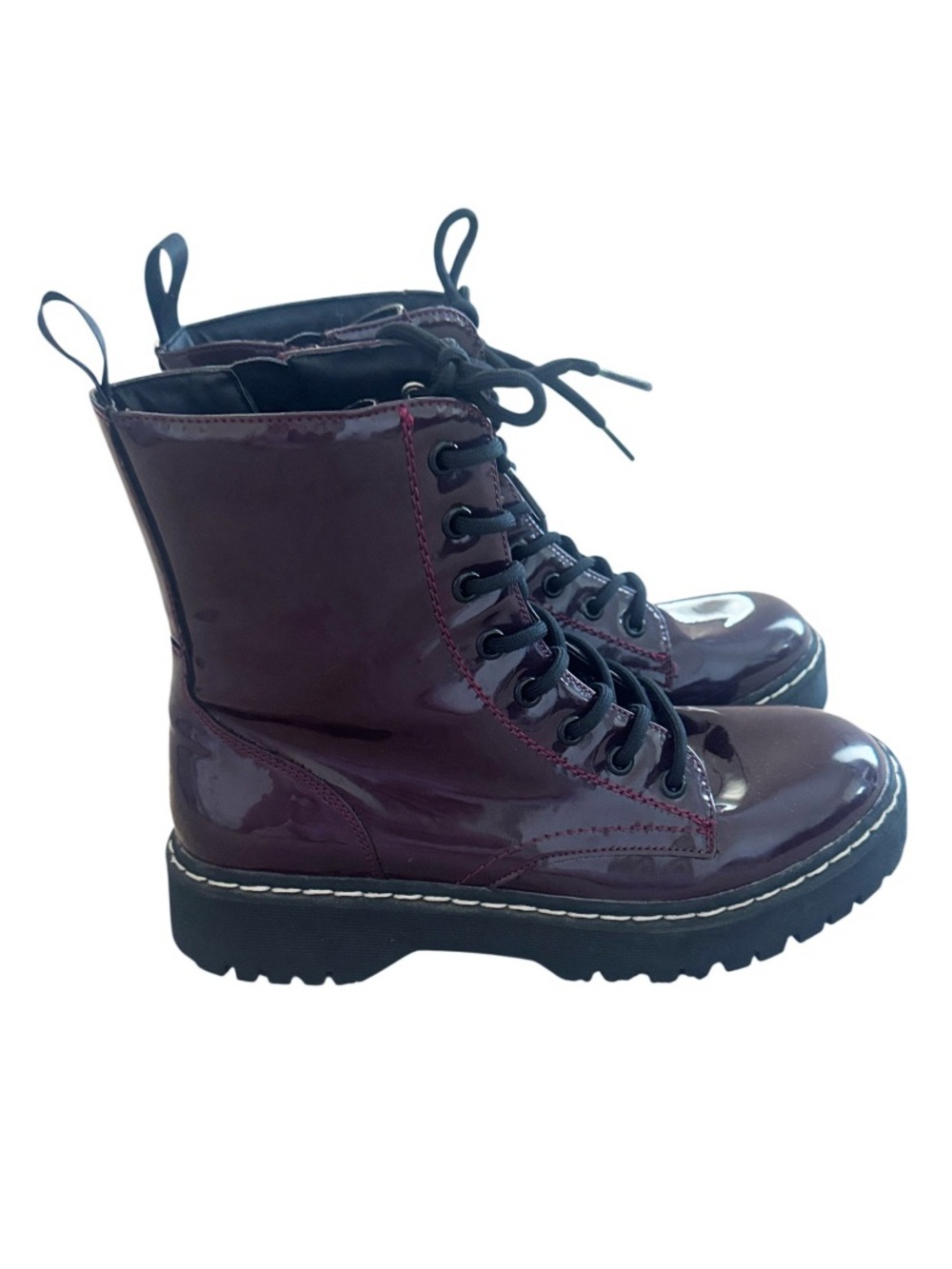 SINCERELY JULES “Harley” Patent Leather Boots Like New! Size 7.5